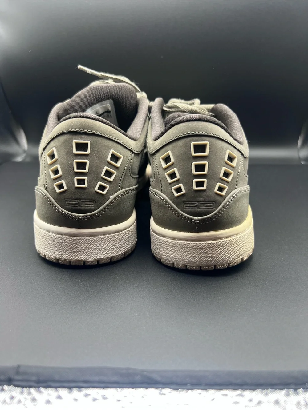 Jordan Men’s Low-Top Athletic Sneakers in Olive and Beige